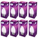 PHILIPS 4-watt Filament Candle LED Bulb | Diffused Candle Bulb for Home & Decoration | Bulb Base: E27, Warm White | Pack of 6