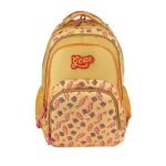 Gear Frosted 40L Large Water Resistant School Bag/Casual 4 Compartment Backpack/Daypack/Travel 4 Compartment Backpack/Kids Bag/College Bag for Boys/Girls/Men/Women (Yellow-Pink)