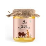 Auric A2 Bilona Desi Cow Ghee 500 ml – Pure Brijwasi Ghee – Bilona Curd Churned – Lab Tested – Perfect Aroma & Danedar Ghee – Grass Fed