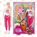 ToyMagic Happy Pet Series Doll Playset | Includes Stylish Doll & Cute Pet Accessories | Role Play Fun for Girls | Grooming Kit, Outfits, & Creative Pretend Play Toy Set | Ideal Birthday Gift