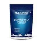 NAKPRO Skimmed Milk Powder, 500g | Derived from Cow Milk, 100% Pure & Natural | Sugar Free & No Added Preservatives | Perfect for Tea & Coffee for Everyday Use | NABL Lab tested for Purity