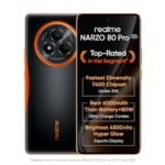 realme NARZO 80 Pro 5G (Nitro Orange,8GB+256GB) | Segment’s 1st MediaTek Dimensity 7400 Chipset | 6000mAh Titan Battery + 80W Ultra Charge | 4500nits HyperGlow Esports Display | IP69 Waterproof