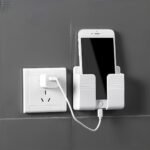 Gladiadora® Mobile Holder for Wall Mount Mobile Holder Storage Case for Remote, Wall Mount Mobile Stand for Wall- (White)