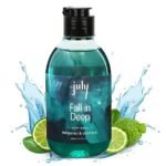 July Fall in Deep Body Wash | 300 ml | Bergamot | Vitamin E with Moisturiser | Long Lasting Fragrance | Anti – Aging, Exfoliating Shower Gel | Nourishing Body Wash for Women & Men