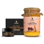 Auric Lab Certified High Altitude Shilajit/Shilajeet Resin 30g and A2 Bilona Desi Cow Ghee 500 ml