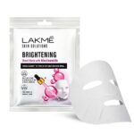 LAKMÉ Skin Solutions Sheet Mask Brightening With Niacinamide 25Ml, Pack Of 1