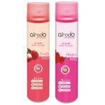 Airodo Air/Room Spray Fruit Punch & Magic Rose Combo Pack With Dual Technology, with long lasting Fragrance Booster Lasts Up to 30 Days (Pack of 2)