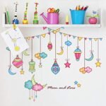 Amazon Brand – Solimo PVC Vinyl Wall Sticker For Bedroom (Lamp Lights Décor ), Ideal Size On Wall: 91 X 71 Cm, Self-Adhesive