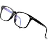 CREEK Blue Light Blocking Glasses Gaming Filter Square Eyeglasses for Eye Protection Men Women, Computer/Tablet/Laptop/Mobile/TV, Anti-blue & Anti eyestrain (BLACK)