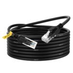 Ant Esports AEC6110 Cat6 Ethernet Cable 550MHZ HighSpeed UTP LAN Cable Network Cable Internet Cable RJ45 Cable LAN Wire Patch Computer Cord Category Gigabit 6 Wires for Modem,Computer,Router_10M Black