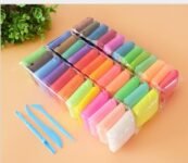 Eclet (Pack of 12) Air Dry Clay, Colorful Children Soft Clay, Creative Art Crafts, Gifts for Kids-Multi Color. Non-Toxic Modeling Magic Fluffy Foam Bouncing Clay Putty Kit for Kids with Tools .2