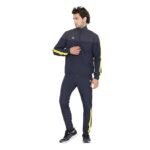 Nivia Carboxy – 2 Track Suit/Sportswear Regular Fit Track Suits/Athletic Gym Running Jogging Suit Set (Navy Blue/Dark Grey/Yellow, XXL)