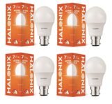 Halonix Photon Plus Base B22 7w LED Bulb (Pack of 4, Warm White)