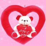 ToyMagic Teady with Heart Ring|25cm Adorable Plush Toy Set|Cuddly Stuffed Animal Designed|Cute Teddy Bear with Soft Fabrics Stuffed Toy for Kids and Adults|Best Valentine Gift for Loved Ones