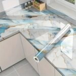 JKENTERPRICE Self-Adhesive PVC Wall Stickers – Waterproof, Oil-Proof & Heat-Resistant Luxury Tiles for Kitchen, Bathroom, Bedroom, Living Room & Hotel Walls(60X200CM) (New Golden Line Sky)