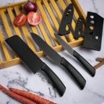 SARTH TREASURE 3-Piece Stainless Steel Chef Knife Set – Includes Meat & Utility Knives with Sharp Blades & Ergonomic Handles for Home or Restaurant Use