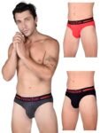VIP Men’s Cotton Solid (Pack of 3) (Brief_Assorted