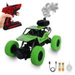 Wonder Remote Control Rock Master/Crawler with Smoke, Monster Car for Kids Monster Truck Rock Climbing Car Toy for Kids (Green)
