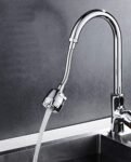 Styxon Sink Faucet Sprayer Attachment 360 Rotatable Kitchen Tap Extender Head Replacement Anti-Splash Faucet Nozzle Head with Hose and Universal Connector, 2 Mode, 19 X 4.9 X 2.2 CM, Silver