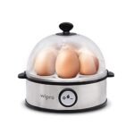 Wipro Vesta Electric Egg Boiler, 360 Watts, 3 Boiling Modes, Stainless Steel Body and Heating Plate, Boils up to 7 Eggs at a time, Automatic Shut Down, White, Standard (VB021070)