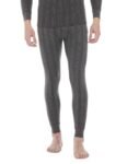 Fort Collins Men’s Thermal Mid Rise Fitted Pyjama, IHMT904FC, Charcoal Melange, Large