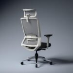 Green Soul Leo Superb | Designed for Broad Shoulders | Ergonomic Office Chair for Work | 5 Year Warranty | Multi-Lock Intelli-Adapt Recline | Adjustable Lumbar | White Grey