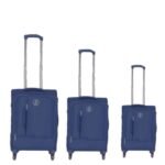 Dace 20-Inch, 25 Inch, 29Inch Combos Hardside Spinner, Travel Luggage (Black) (Blue)