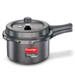 Prestige Popular Svachh Hard Anodised Pressure Cooker(3.0 L, Black, Deep Lid-Controls Spillage)
