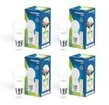 Crompton Param LED Bulb | 12W | Cool Day Light | B22 Base | 180 Degree Coverage | 4kV Surge Protection | 440V High Voltage Protection | Pack of 4