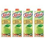 DABUR Real Masala Guava Fruit Juice-1 Liter (Pack Of 4) | No Added Preservatives, No Artificial Colours & Flavours | Guavas Daily Dose Of Fruit Nutrition | Tasty, Refreshing & Energizing Fruit Drink