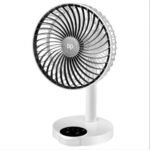 DP 7626 (Rechargeable Table Fan) 4000Mah, With Led Night Light Usb Fan, 400 mm, 4 stars, White