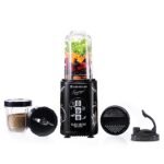 Wonderchef Nutri-blend SMART Automatic Mixer Grinder with Dual Pulse Function|22000 RPM|100% Full Copper Motor|2 Unbreakable Jars| 500 Watt| 2 Years Warranty| Recipe book by Chef Sanjeev Kapoor| Black