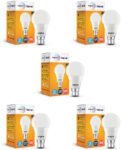 Wipro 10 W Basic Standard B22 LED Bulb(White, Pack of 5)