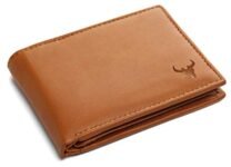 NAPA HIDE Leather Wallet for Men I Handcrafted I Credit/Debit Card Slots I 2 Currency Compartments I 2 Secret Compartments (Tan)