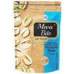 MevaBite Roasted and Salted Pistachios Pouch Pack | 100% Pure and Organic Dry Fruit and Nuts | Gluten Free | Rich in Proteins, Nutrients (California Pistachios, 200 Grams)