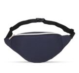 BREDA Unisex Waist Bag for Travel, Sports & Casual Use – Waterproof Adjustable Belt Pouch for Men and Women with Zipper Closure (Navy Blue)
