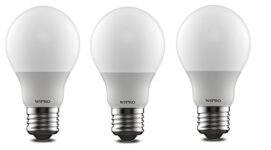wipro Garnet 5W LED Bulb for Home & Office |Cool Day White (6500K) | E27 Base|220 degree Light coverage |4Kv Surge Protection |400V High Voltage Protection |Energy Efficient | Pack of 3