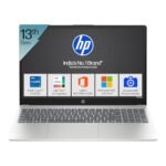 HP 15 Laptop,13th Gen Intel Core i7-1355U Laptop(16GB DDR4,512GB SSD) Anti-Glare, Micro-Edge,15.6″ FHD, Win11, M365 Basic(1yr),MSOffice 2024,Silver,1.59kg, Iris Xe, Camera w/Shutter,FPR, fd0515TU
