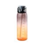 CELLO Inspire Large Motivational Sipper Water Bottle, 900ml Black | Food Grade, Leakproof, Easy to Carry | Gym Straw Water Bottle For Fitness, Office, School, Sports & Outdoor Hydration