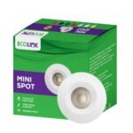 EcoLink Polycarbonate 2W LED Spot Light|Mini Spot Light for Display & Home Decoration|Cut Out: 35mm, Color: Cool White, Pack of 1