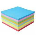 Eclet Neon Origami Paper 15 cm X 15 cm Pack of 100 Sheets (10 sheet x 10 color) Fluorescent Color Both Side Coloured For Origami, Scrapbooking, Project Work.101