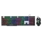 ZEBRONICS Trion USB Gaming Keyboard & Mouse Gaming Combo, 104 Keys Backlit, Translucent Material, Multi Color LED, Multi DPI Modes, High Precision Key