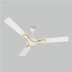 ACTIVA Corolla 1200mm Ceiling Fan, 390 RPM High Speed Air Delivery, Large Sweep, 50 Watt Cooper Winding Motors, Energy Efficient,BEE 5 Star Rated, Anti Dust Coating, 2 Years Warranty – Pearl Ivory