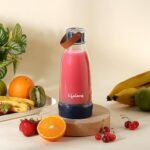 Lifelong Portable Juicer Blender 300ml – USB Rechargeable Smoothie Maker with 40W Motor & 10 Blades for Travel, Gym & Kitchen – Navy Blue (LLEPB01)