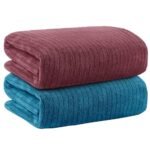 Story@Home Towels for Bath Large Size | Microfiber Towels for Bath | Towel Set of 2 | 400 GSM | 70 x 140 cm | Pink and Blue | Bath Towels for Men, Women & Kids | Gym Towel | Perfect for Everyday Use