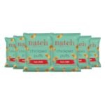 Natch Chickpea Puffs, 100% All Natural, Rich in Fiber and Protein, Gluten Free, Vegan, No Artificial Preservatives, Trans Fat Free, Hot Chilli, 20g each (Pack of 6)