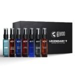 Beardo Legendary 7 Assorted Perfume Gift Set for Men 7X8ml with Long Lasting Fragrances | Travel Pack with Mariner Whisky Smoke Dark Side God Father Tsunami & Black Musk | Valentines day gift for husband | Gift for boyfriend | Gift for Men