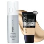 FACES CANADA Waterproof Fix & Finish Kit | Makeup Fixer (50ml) + Absolute Ivory All Day Hydra Matte Mini Foundation (18ml) | Makeup Kit For Women (Combo Pack of 2)