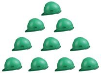 Allen Cooper Industrial Safety Helmet SH-702, Shell With Ventilation, Plastic Cradle with Manually adjustable Headband – GREEN (Pack Of 10)