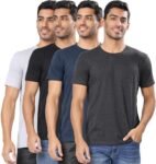 London Hills Men T-Shirt || T-Shirt for Men || Plain T Shirt || T-Shirt (Pack of 4)